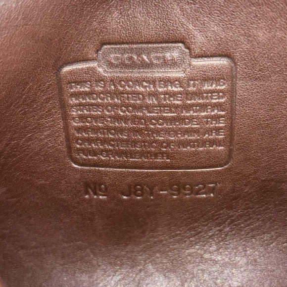 Coach Willis #9927 Mahogany Brown Leather Bag Vintage Brass/Gold Hardware - Picture 7 of 9